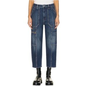 Mother Superior The Private Zip Pocket Ankle Jeans In Mile High Size 27